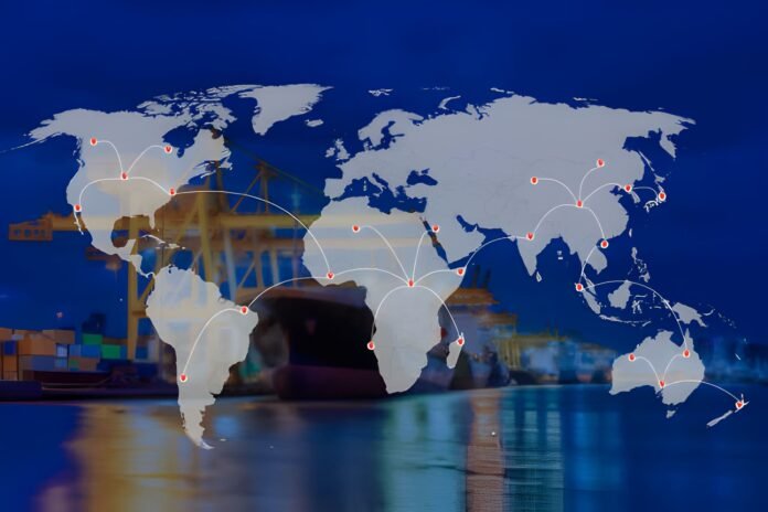 global supply chains Global supply chain fragmentation routes across multiple regions