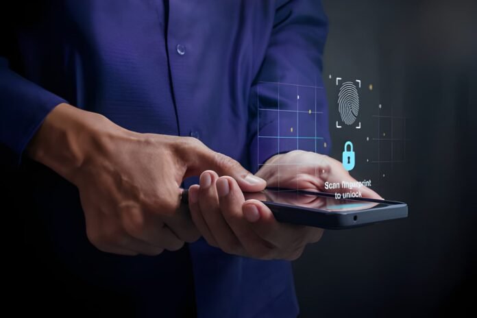 Digital Identity Person scanning a smartphone for secure digital identity verification.
